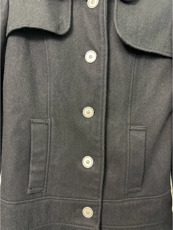 Women’s Guess Los Angeles Black Peacoat - Image 7