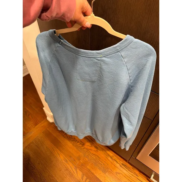 Aviator Nation Smiley 2 Relaxed Sweatshirt in Ocean blue women's xxl - Image 4
