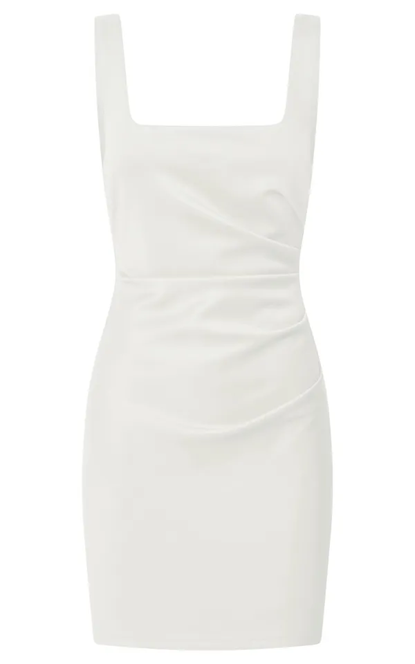New Showpo Big Love Mini Dress Square Neck Bodycon Dress Size Small MSRP $99 - Image 6