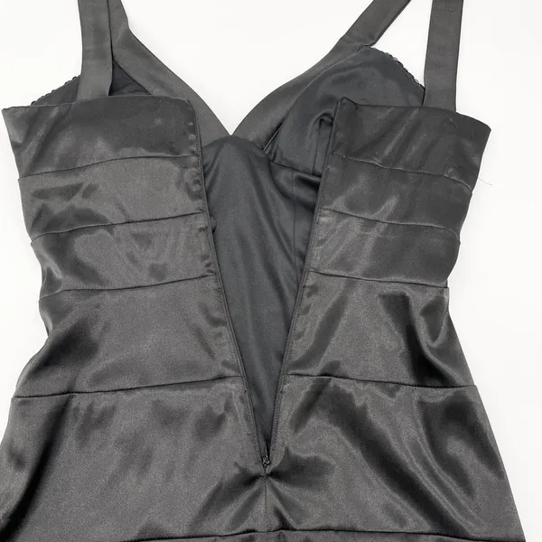 Zum Zum Sequin Satin‎ Mini Dress 1/2 Y2K Glam Party Night Out HoCo Cocktail Club - Image 8