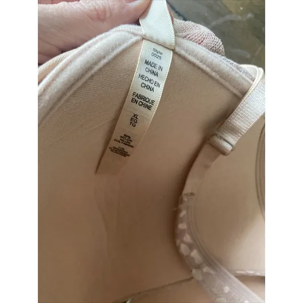 Rhonda‎ Shear Bra nude cheetah Size XL wirefree t shirt bra - Image 7