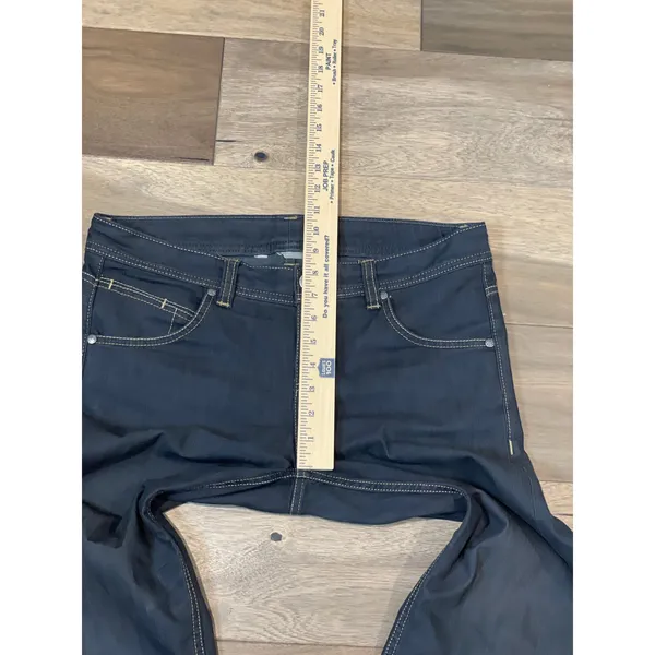 Athleta Jeans Size 14 Black Denim Light Wash Cotton Blend Mid Rise - Image 4