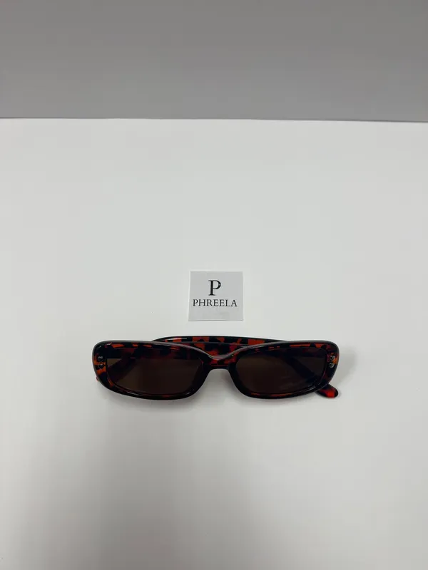 90s small retro sunglasses/ leopard 90s sunglasses Red - Image 5