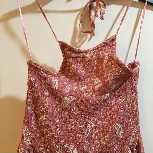 Patrons Of Peace Tube Top Halter pocket jumper! Mauve Pink - Image 4