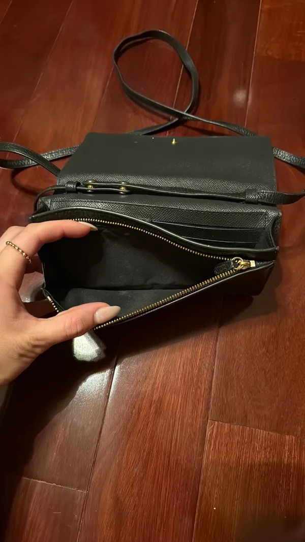 Black Coach Purse Crossbody - Image 4
