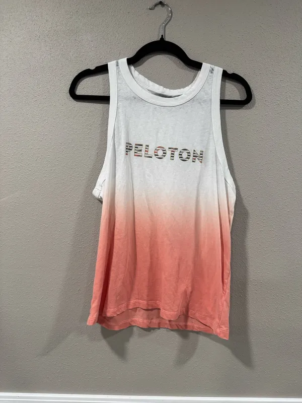 Peloton Women’s White Ombré Go To Racer Back Tank - Image 2