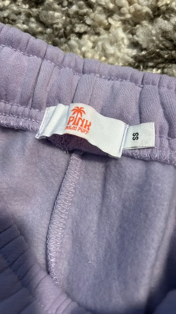 pink palm puff sweatpants - Image 3