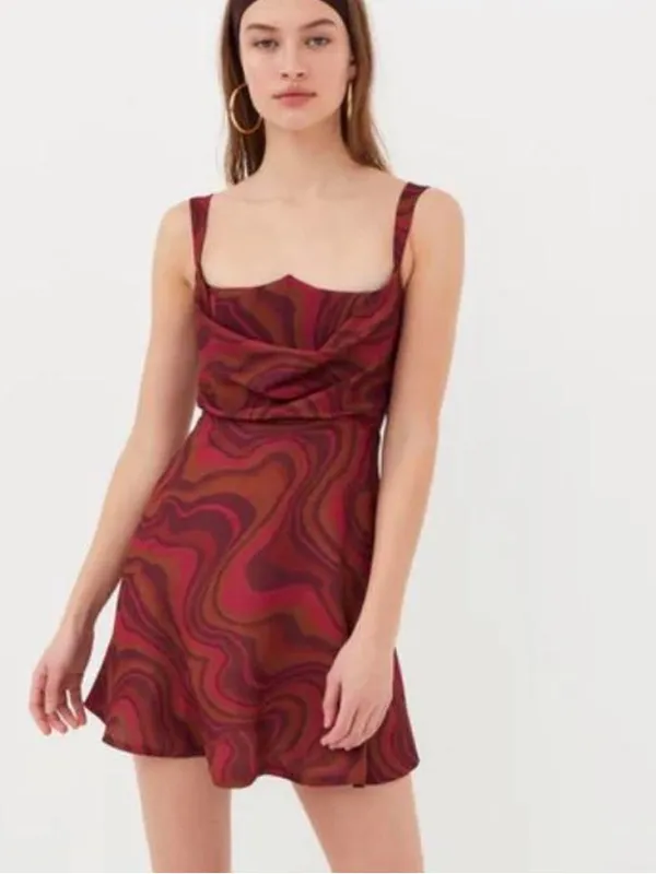 For Love & Lemons Eleanor Mini Dress in Red Size medium NWT‎ - Image 2