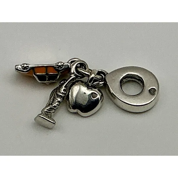 Pandora 797198ENMX New York Highlights Taxi Liberty Apple Dangle Charm Retired - Image 2