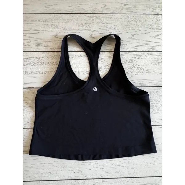 Lululemon Cool Racerback II Crop It Black - Image 2