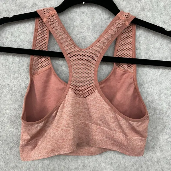 PINK Victoria's Secret Seamless Lightly Lined Sports Bra Size Medium Mesh - Image 6