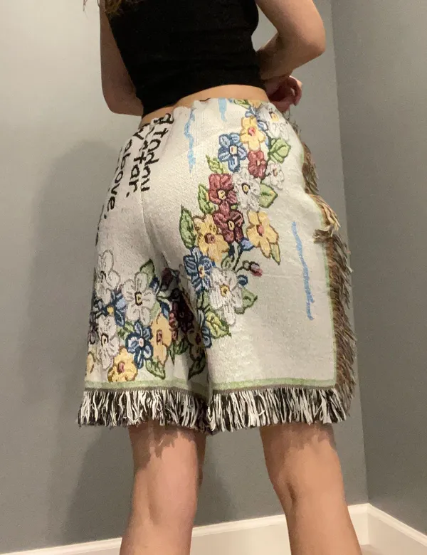 blanket shorts Multi Size 34 - Image 2