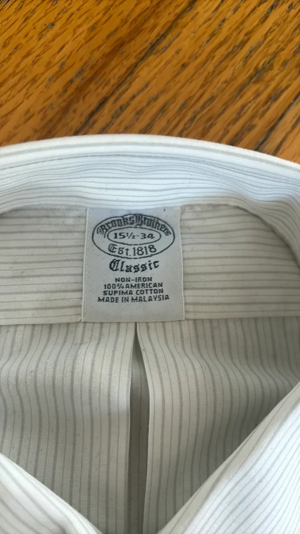 Brooks Brothers Men’s Striped Button Down Shirt - Image 3