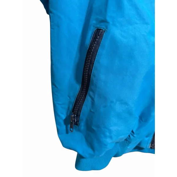 VTG Patagonia Blue Synchilla Fleece Lined Bomber Jacket Women's Size 13/14‎ - Image 7