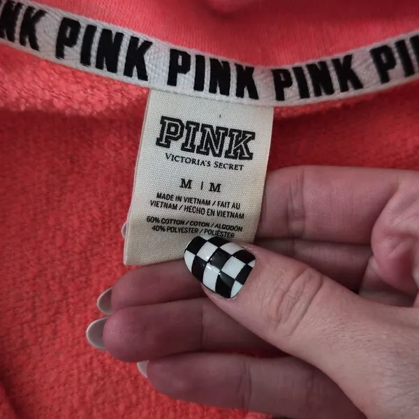 Victoria-s-secret Women's Pink and Orange Sweatshirt - Image 4