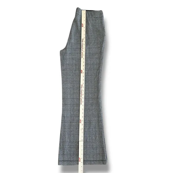 Max Studio London‎ Women’s Large Pants Houndstooth Wide Leg Stretch Trousers - Image 5