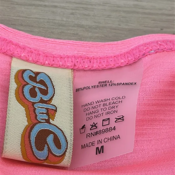 Pink 3 piece bikini set Size M - Image 7