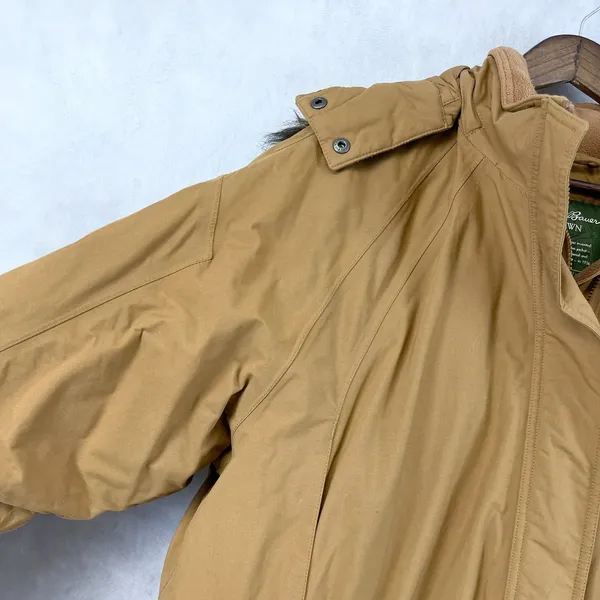Eddie Bauer Womens‎ Goose Down Parka 2X Camel Brown Hooded Outdoor Cozy Winter - Image 4