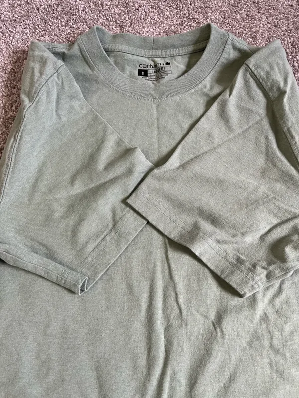 Green loose fit Carhartt tee - Image 3
