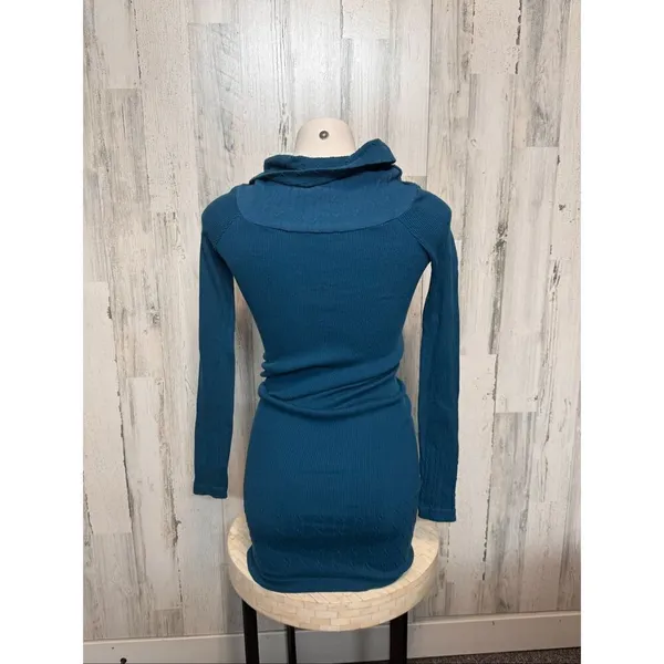 JJ Authentic Blue Knit Sweater Dress - Image 3