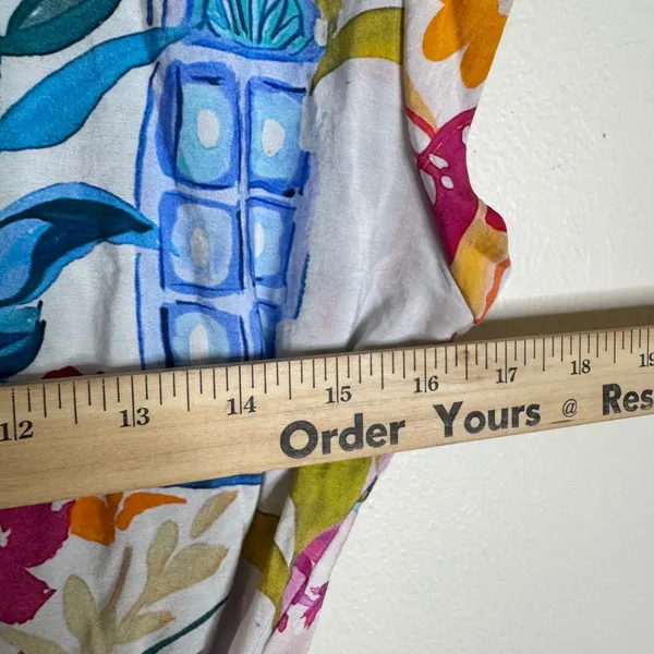 Dress Forum Women's Tropical Floral Mediterranean Print Romper Multi L - Image 7