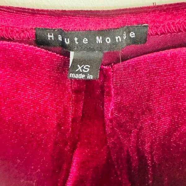 Haute Monde Rich Red Velvet Top - Image 3