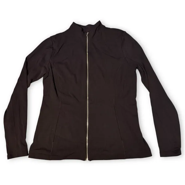 Nike Yoga Luxe Dri-FIT Women's Full-Zip Jacket Black Sz Large - Image 2