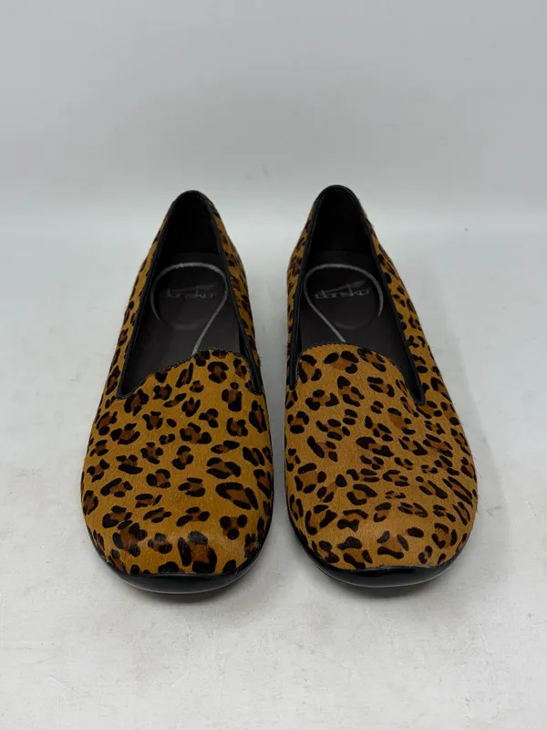 Dansko Olivia Calf Hair Leopard Loafer Size 39 or US 8.5/9 - Image 2