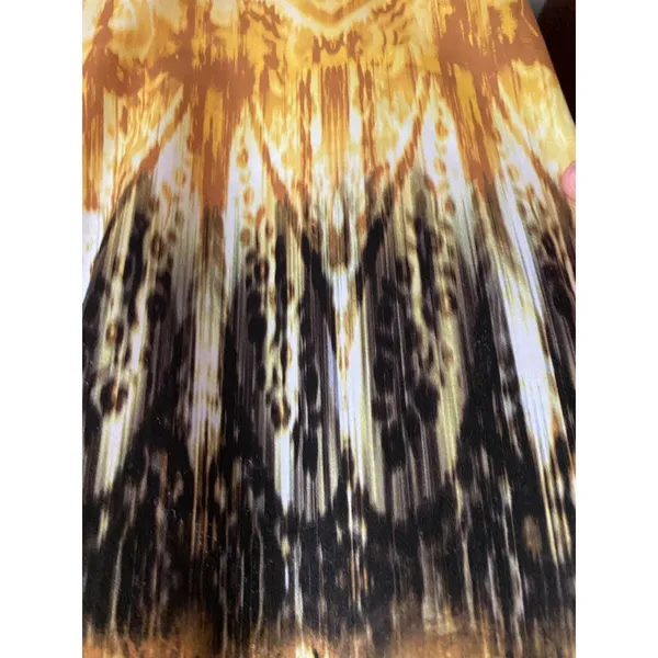 Onque Casuals Yellow Black White Paisley Abstract Lounge Pants Size Large L - Image 5