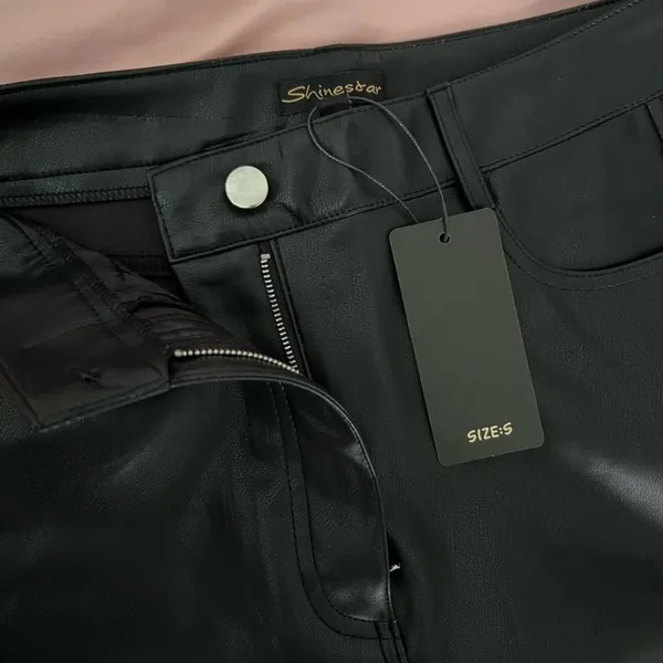 NWT Faux leather pants - Image 4