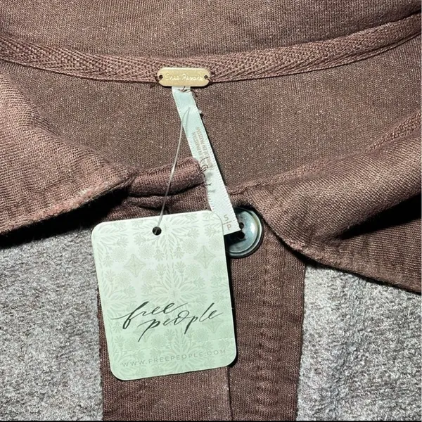 Free People‎ Shacket Oversized Button Down Utility Jacket Textured Cotton Blend - Image 7