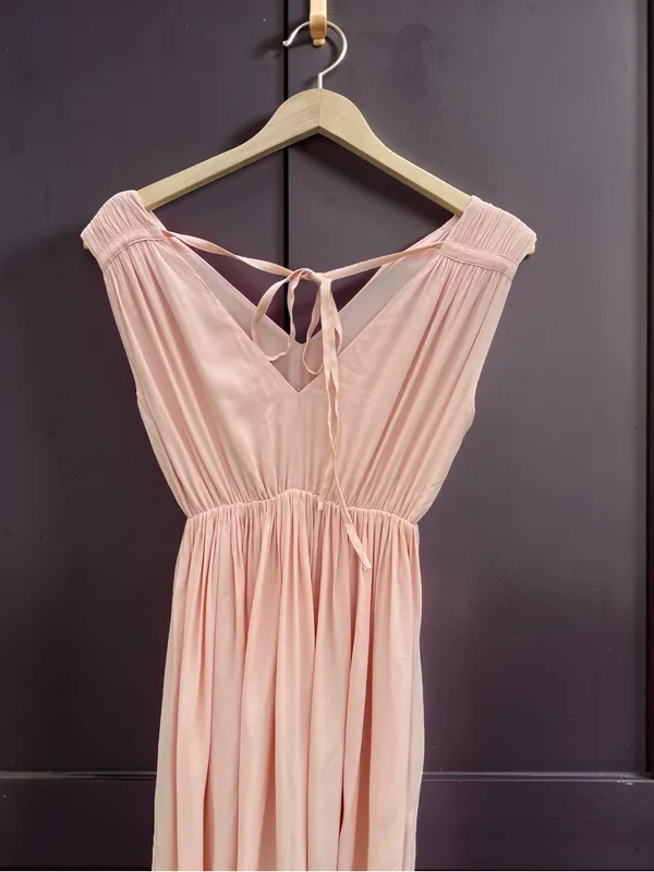 Madewell magnolia Tie Back Maxi dress - Image 13