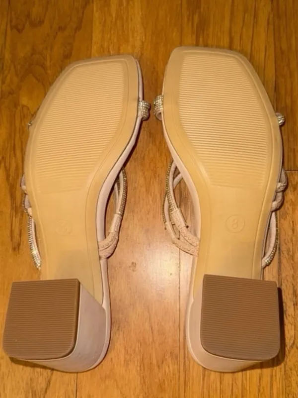 Brand New Target A New Day Sparkly + Pink Beige Square Heels - Image 10