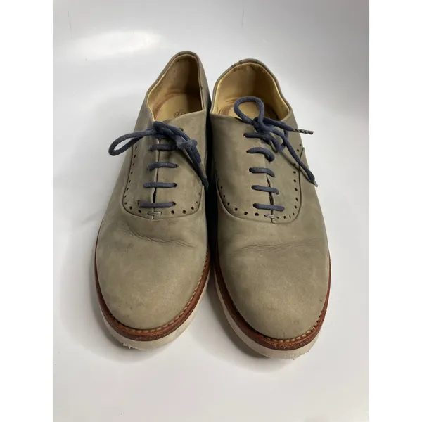 The Office of Angela Scott Mr. Colin Shoes Womens 38 Grey Good Leather Oxford - Image 2