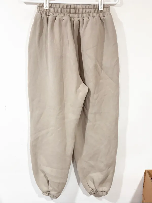 Comfrt Tranquil Sweatpants Cream Cotton Unisex Size Medium - Image 4