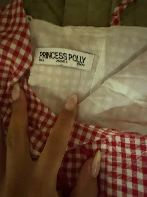 red gingham princess polly set - Image 2