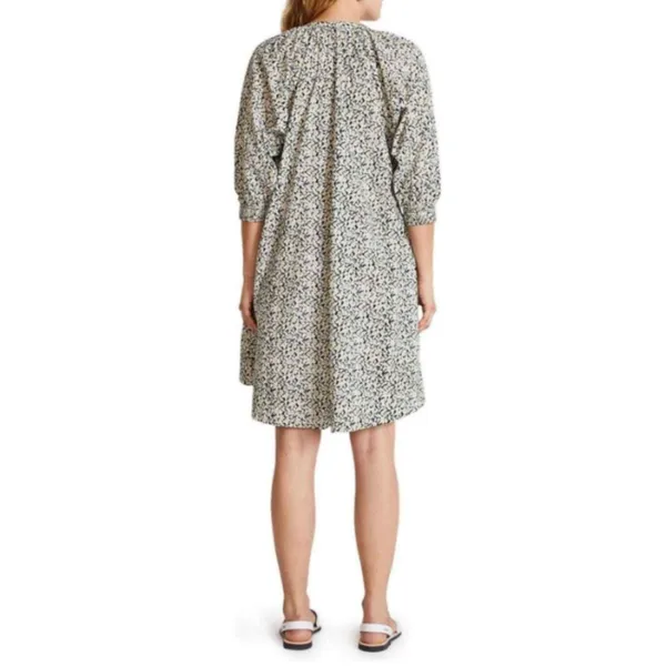 Apiece Apart Dress Womens XS Black Yellow Floral Organic Cotton Mini Summer - Image 2