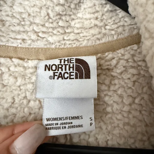 The‎ North Face sz S cream fleece jacket - Image 6