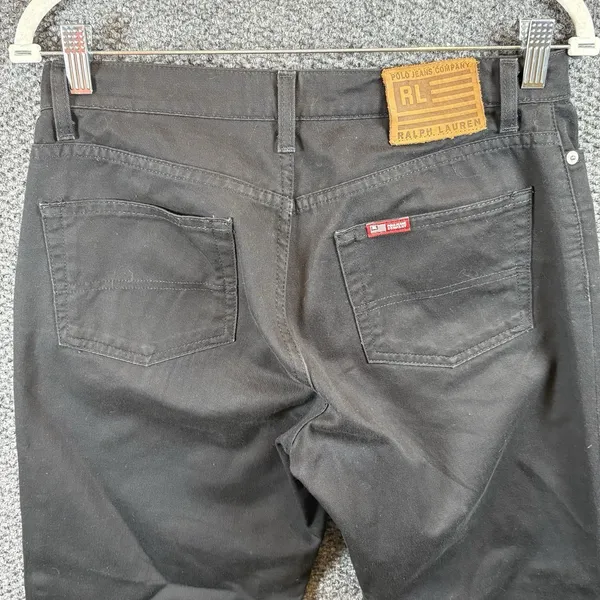 Polo Ralph Lauren Saturday‎ Jeans Womens Black Denim Straight Leg 4x31 - Image 5