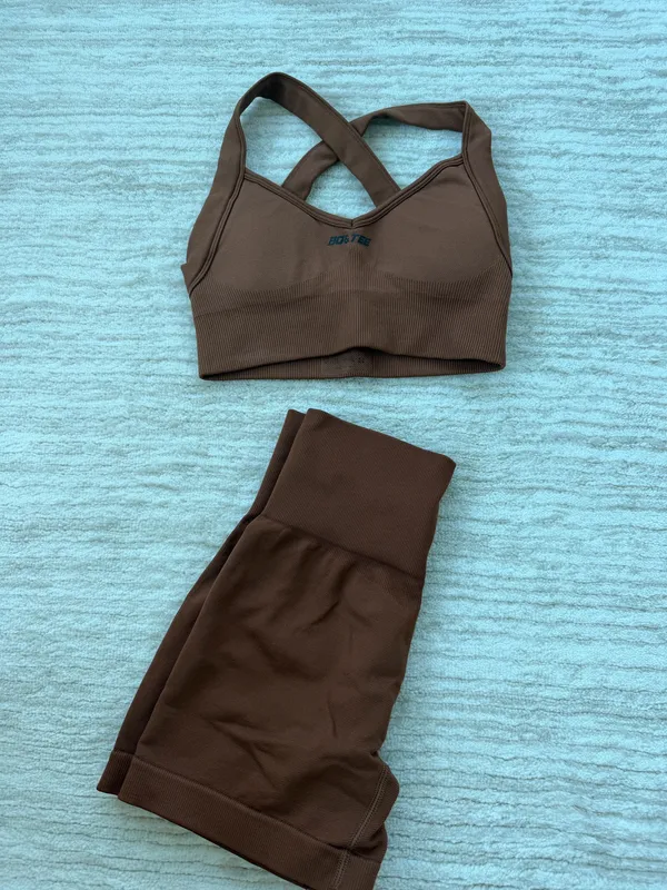 Bo and Tee Oh Polly Brown Workout Set - Image 3