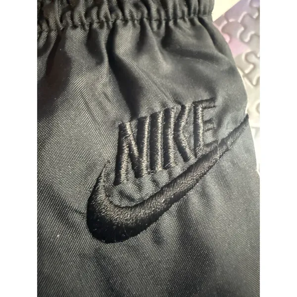 Vintage Nike Nylon Track Pants Womens Large Black Windbreaker Joggers F11102TSU‎ - Image 4