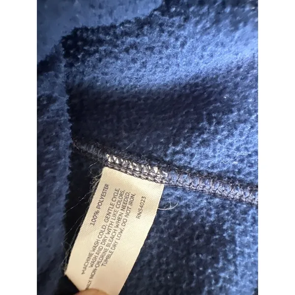Old Navy Large Vest Sleeveless Fleece Blue Womens 2009 Full Zip Top Mock‎ Neck - Image 3