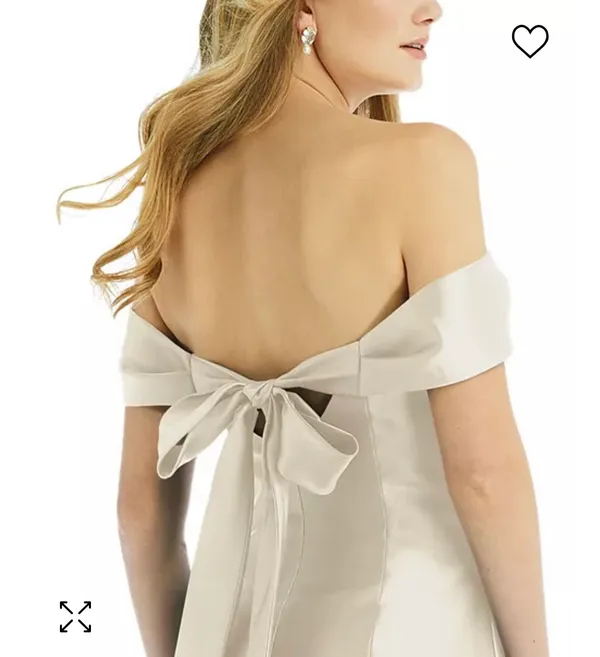 Bow-Back Off-The-Shoulder Gown - Image 4