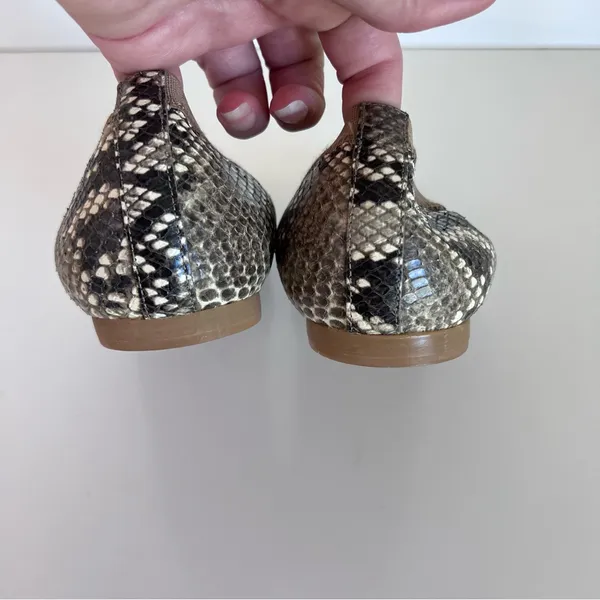 Stuart Weitzman Women's Snake Python Embossed‎ Ballet Flats - Image 6