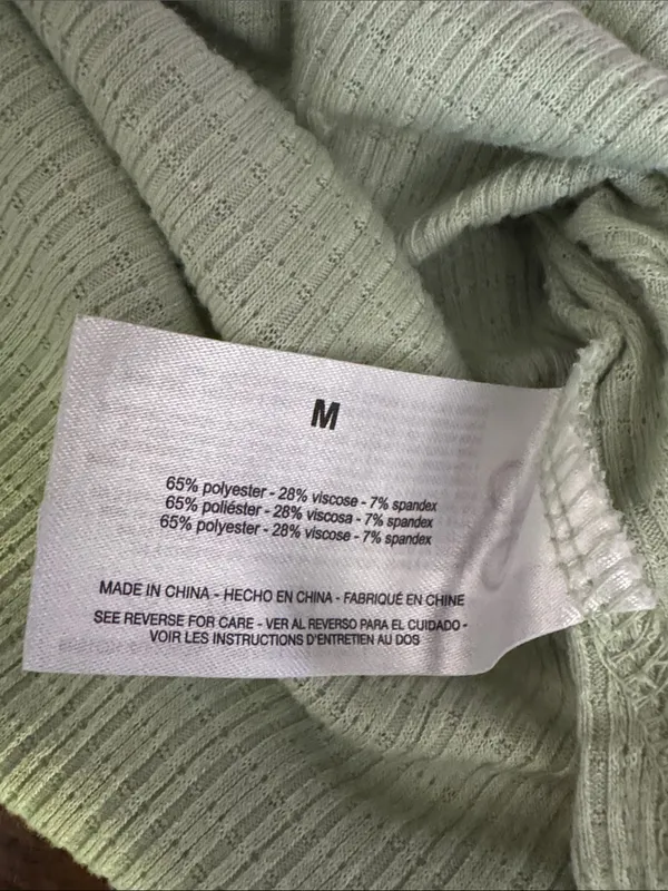 Women's Mint Green Long-Sleeve Henley Top - Image 8