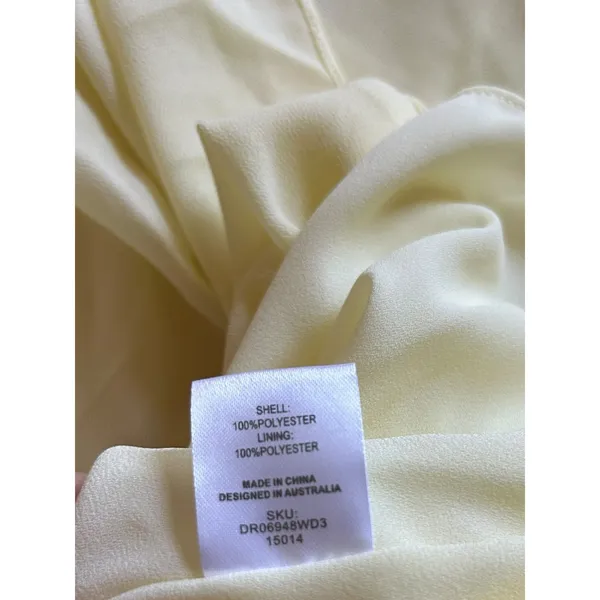 NWT - Meshki Olivette Strapless Chiffon Maxi Dress in Lemon Sherbert- Size M - Image 10