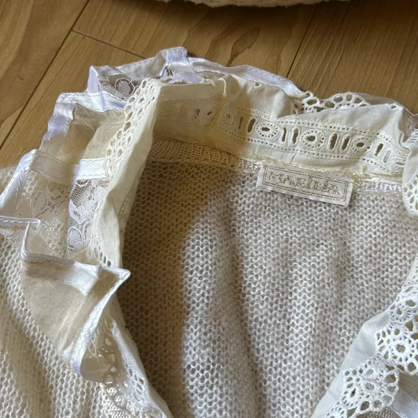 MARILLA Cream Cardigan with Soft Knitted Texture - Image 2