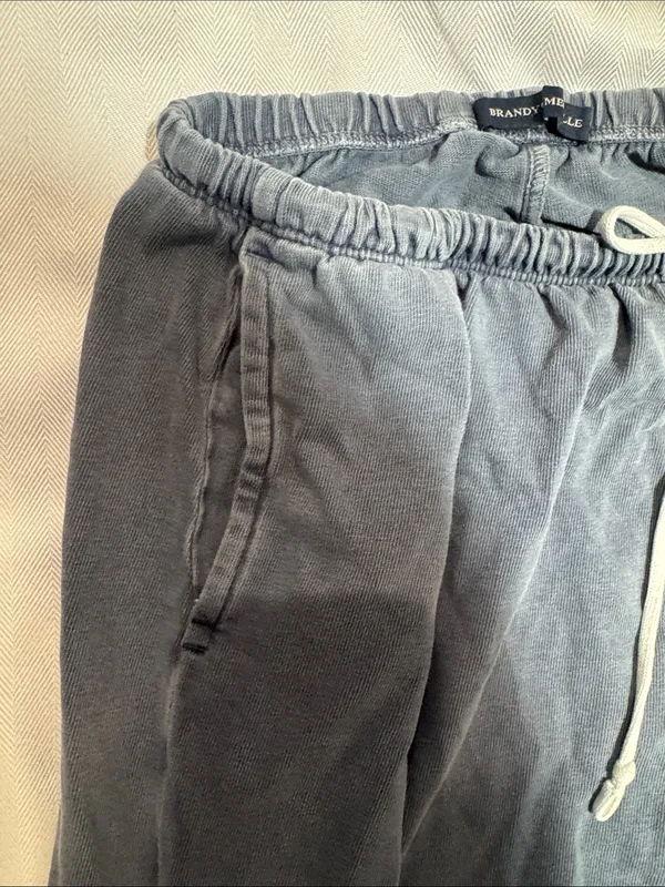 Brandy Melville  Slate Gray Drawstring Joggers - Image 4
