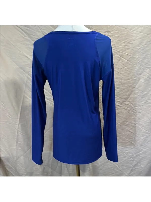 VOGO Athletica Royal Blue Long-Sleeve Performance Tee - Image 3