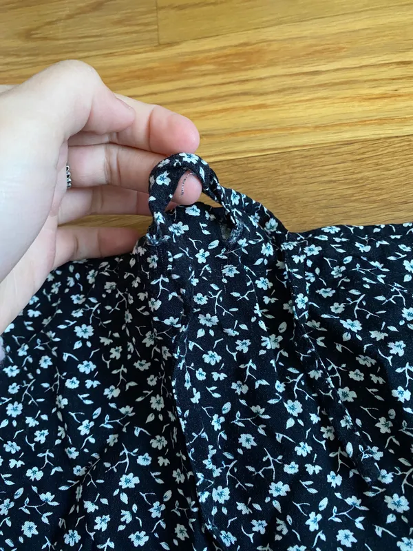 Mini Brandy Melville Floral Skirt Drawstring - Image 2
